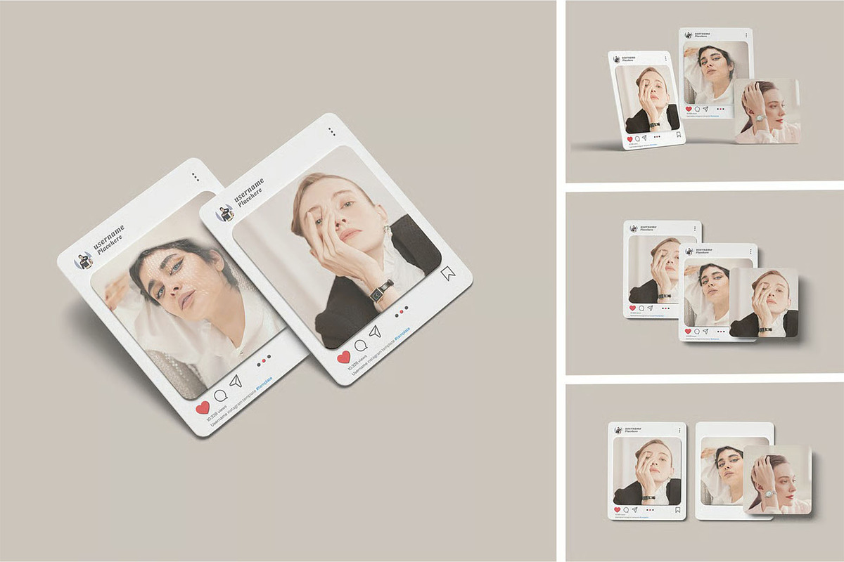 Instagram Post Mockup, a Device Mockup by zpackcreative (Photo 1 of 5)