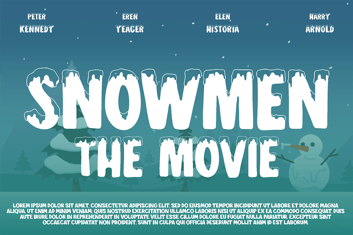 Snowy Season - Kids Font, a Sans Serif Font by tokokoo (Photo 5 of 11)