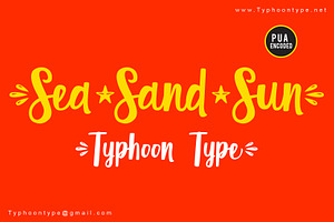 Sea Sand Sun Font