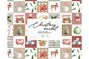 Christmas market pattern farm, a Pattern Graphic by Milatoo (Thumbnail 1 of 3)