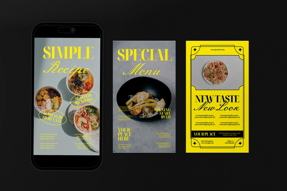 Seafood Instagram Set, a Social Media Template by graphicook (Photo 3 of 3)