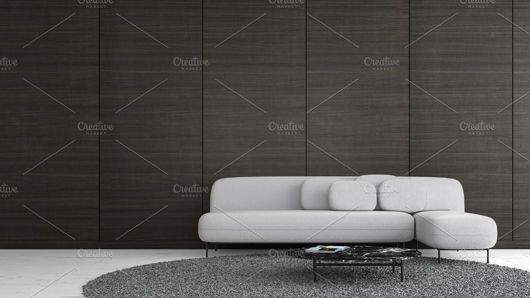 Modern interior living room featuring 3d, apartment, and architecture, an Architecture Photo by MOOSPACE_STUDIO