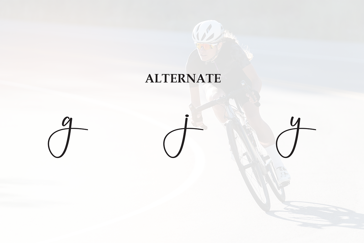 Bicycle | Script Font, a Handwritten Font by Scratchones (Photo 8 of 9)