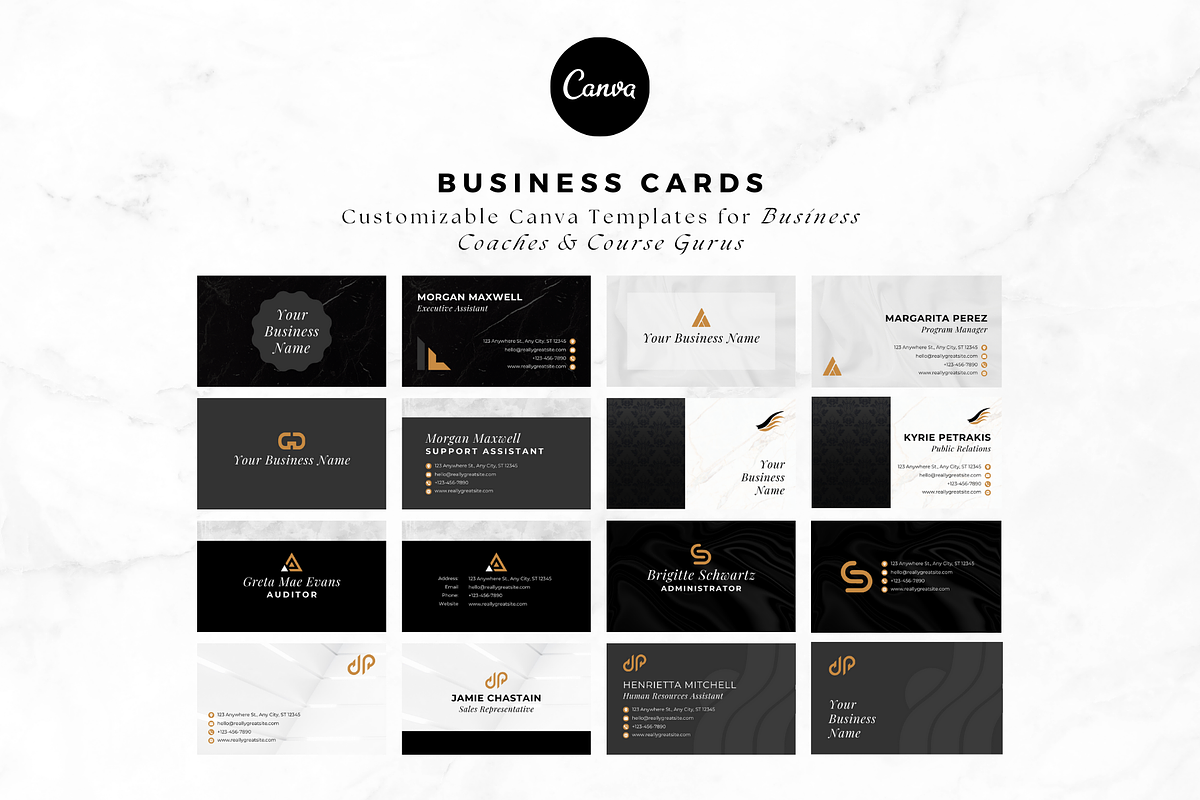 Minimalist Business Card Canva, a Business Card Template by The Blog Creative (Photo 2 of 6)
