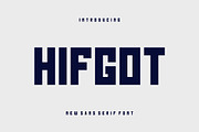 Hifgot, a Font by riotama85 (Thumbnail 1 of 6)