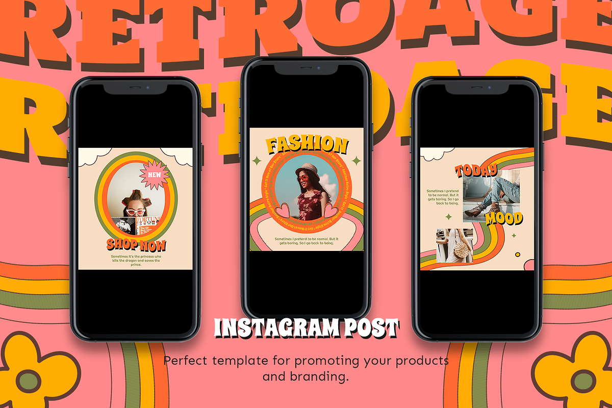 Freonia Instagram Template, a Social Media Template by Creatchees.std (Photo 2 of 5)