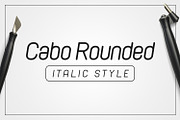 Cabo Rounded Italic, a Sans Serif Font by Bogdan Casota (Thumbnail 1 of 3)