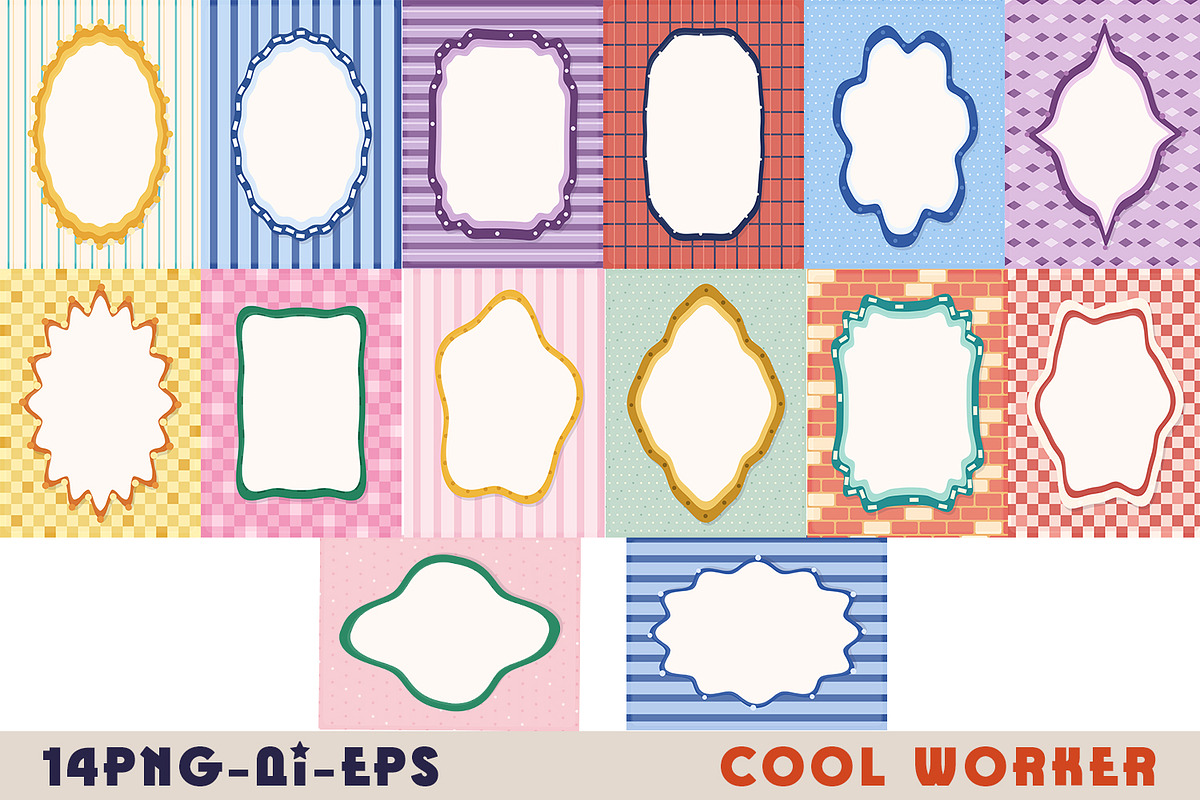 Vintage Label Frames Clipart, an Object Graphic by Cool Worker (Photo 1 of 5)
