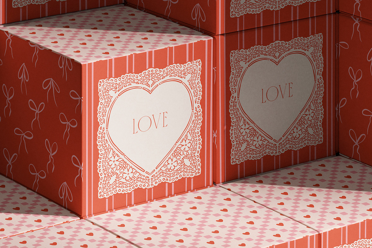Whimsical Love Frames and Bows, an Object Graphic by DesignThatMatters (Photo 5 of 11)
