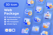 Web Package 3D Illustration, an Object 3D Model by Vektora Studio (Thumbnail 1 of 2)