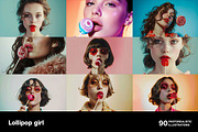 Lollipop girls. 90 images, a Person Illustration by Handmadefont (Thumbnail 2 of 16)