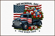 Memorial Day  Truck Clipart The Down, an Animal Illustration by Sublimation Artist (Thumbnail 6 of 6)