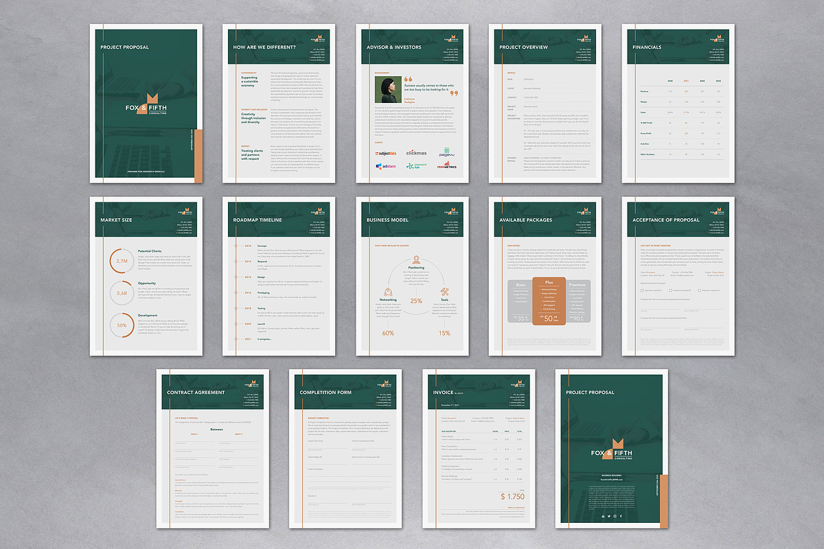 Startup Business Proposal Template, a Brochure Template by Andre28 (Photo 12 of 12)