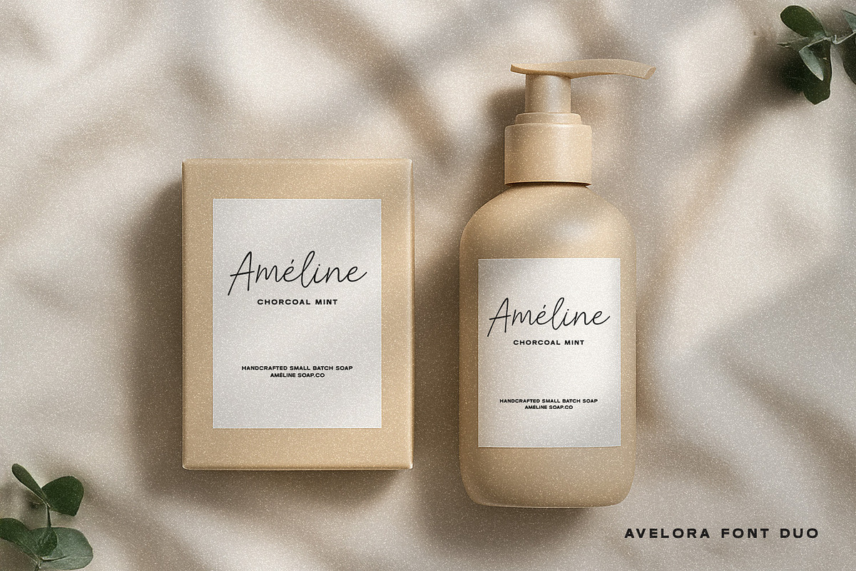 Avelora - Elegant Script & Sans Font, a Font by Hasbi Creative (Photo 7 of 11)