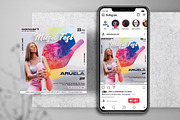 Music Party Color Instagram Flyer, a Flyer Template by PixelsDesign (Thumbnail 1 of 2)
