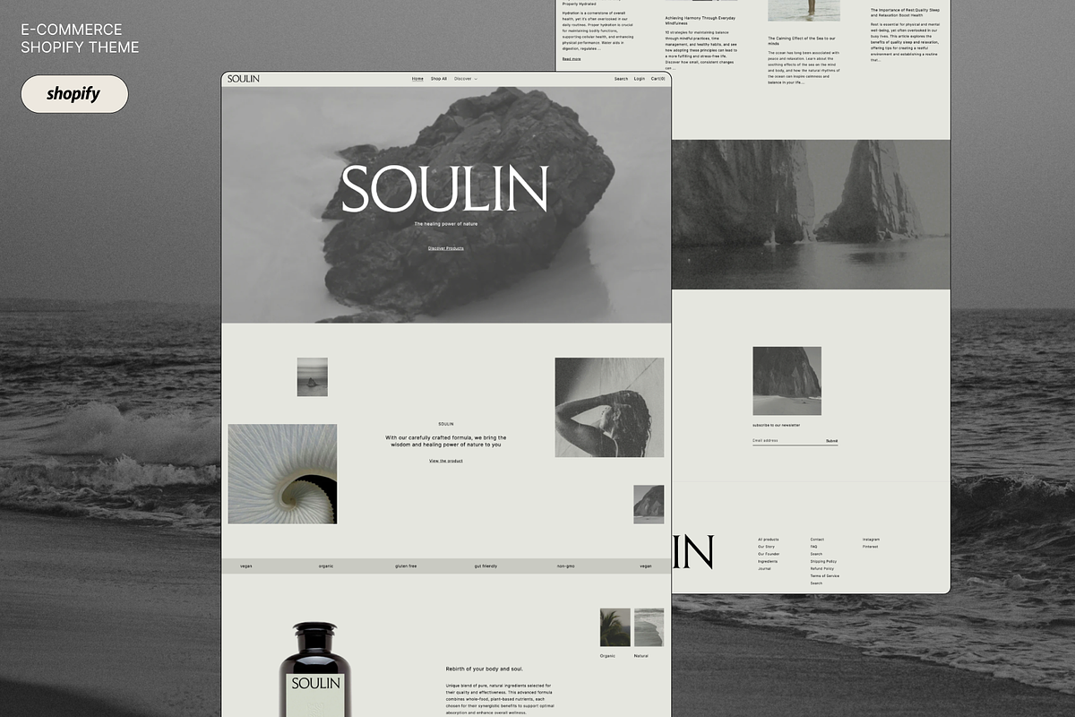 Minimal Shopify Store Theme, a Templates & Theme by CremayPomadaStore (Photo 1 of 8)