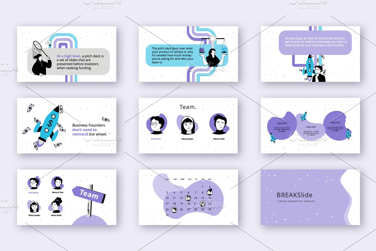 Startup Powerpoint Illustration, a Presentation Template by alexdndz