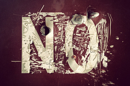 Grunge lettering on a sign, an Industrial Photo by Sick Optix