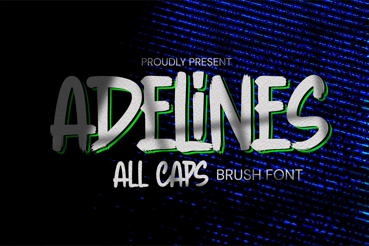 Adelines - Rough Brush Font, a Script Font by Gassstype (Photo 1 of 10)