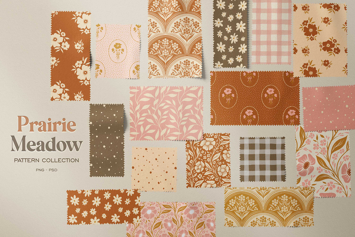 Prairie Meadow Cottagecore Patterns, a Pattern Graphic by Eclectic Anthology (Photo 2 of 13)