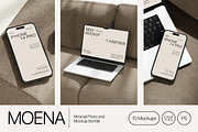 Moena - Minimal Mockup Bundle, a Device Mockup by Creavora (Thumbnail 1 of 5)