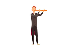 A distinguished man in an elegant, an Illustration by the8monkey