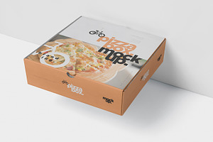 Pizza Box Mockup - Double Pack