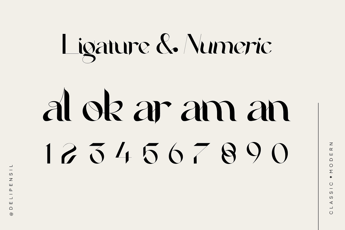 10+ MODERN FONT BUNDLE SALE, a Serif Font by delipensil (Photo 6 of 27)