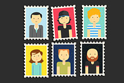 Minimalistic Flat Persons Stamps Set, a Person Illustration by ANNO Graphics (Thumbnail 2 of 3)