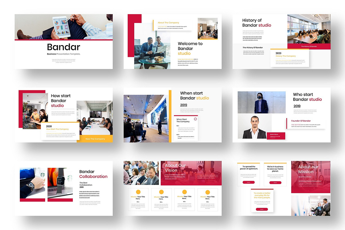Bandar  – Business PowerPoint Templa, a Presentation Template by Dens Creative Studio (Photo 2 of 6)