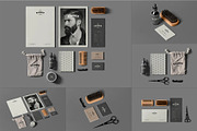 Barber Shop Branding Mock-up, a Product Mockup by zippypixelstudio (Thumbnail 1 of 11)