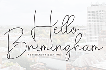 Hello Brimingham | Script Font