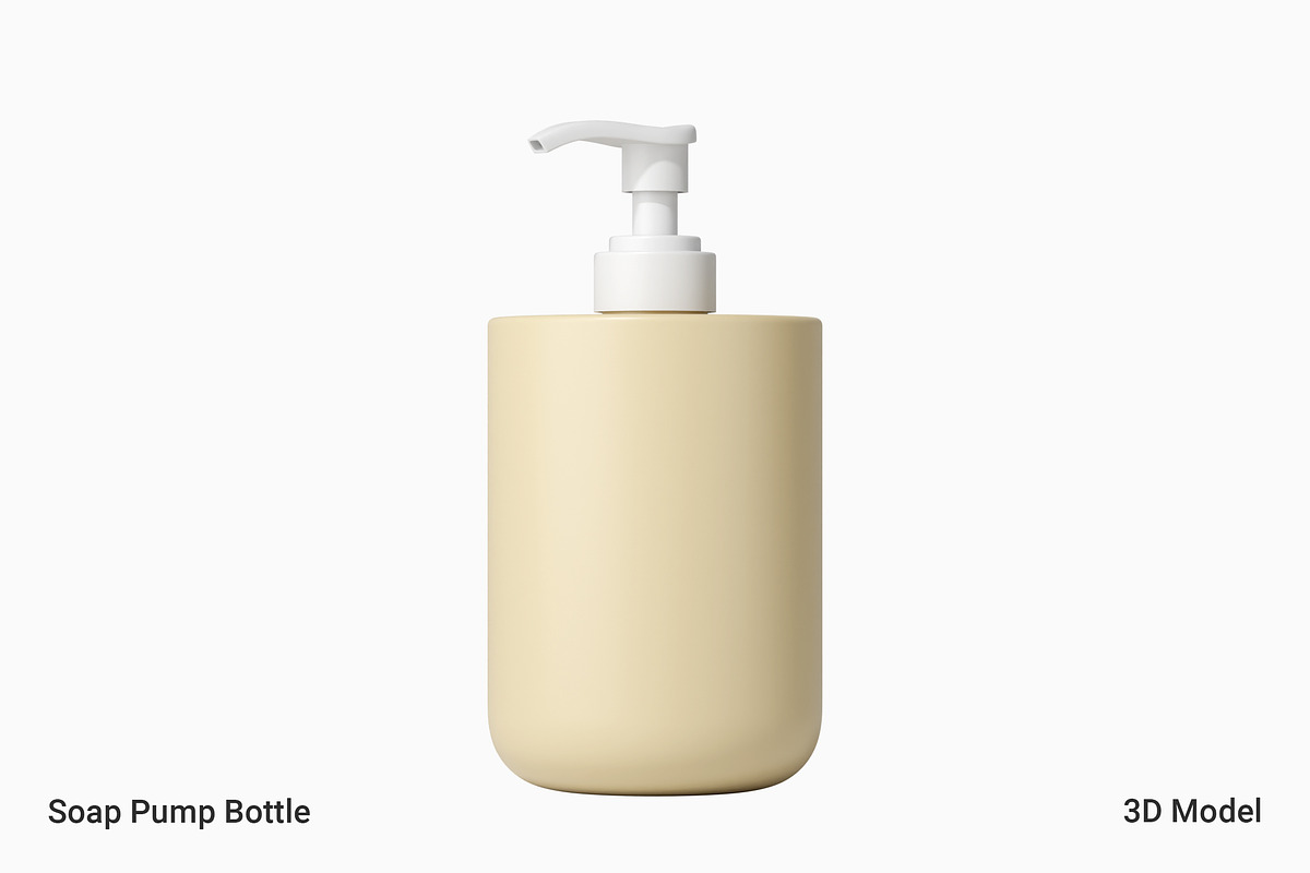 Soap Pump Bottle 3D Model, an Object 3D Model by Akebareee (Photo 1 of 3)