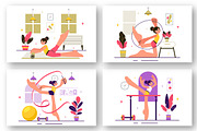 10 Rhythmic Gymnastics Illustration, a Sport Illustration by denayunebgt (Thumbnail 2 of 4)