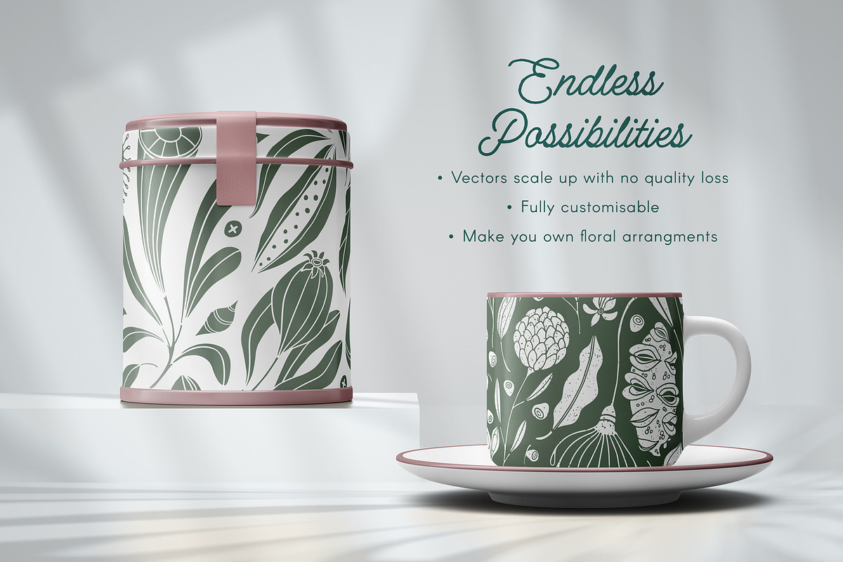 Australian Bush Florals Vector Set, a Pattern Graphic by rouxsupplyco (Photo 11 of 13)