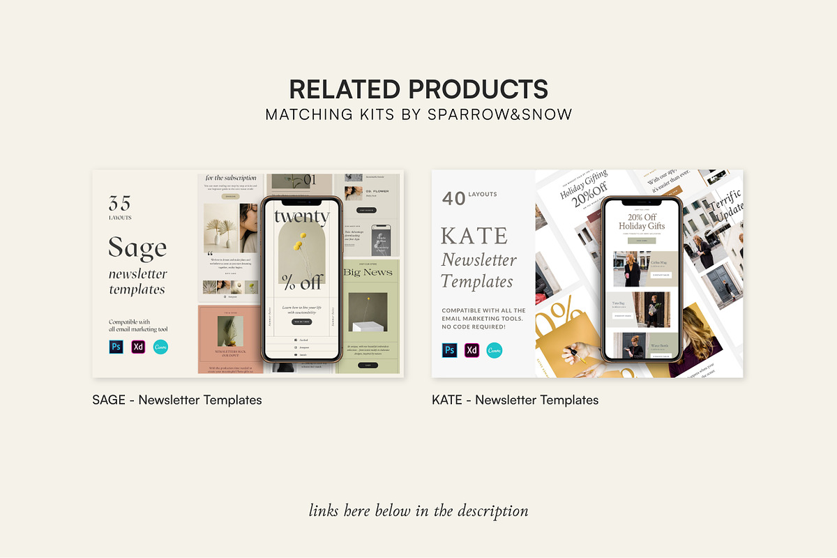 Thyme Newsletter Templates - Canva, an Email Template by Sparrow & Snow (Photo 20 of 20)