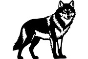 Alpha Wolf Silhouettes Bundle, an Animal Illustration by Designer_Momina (Thumbnail 9 of 21)