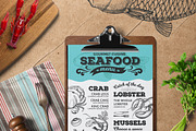 FREE! Trifold + Seafood Menu, a Brochure Template by BarcelonaShop (Thumbnail 3 of 4)