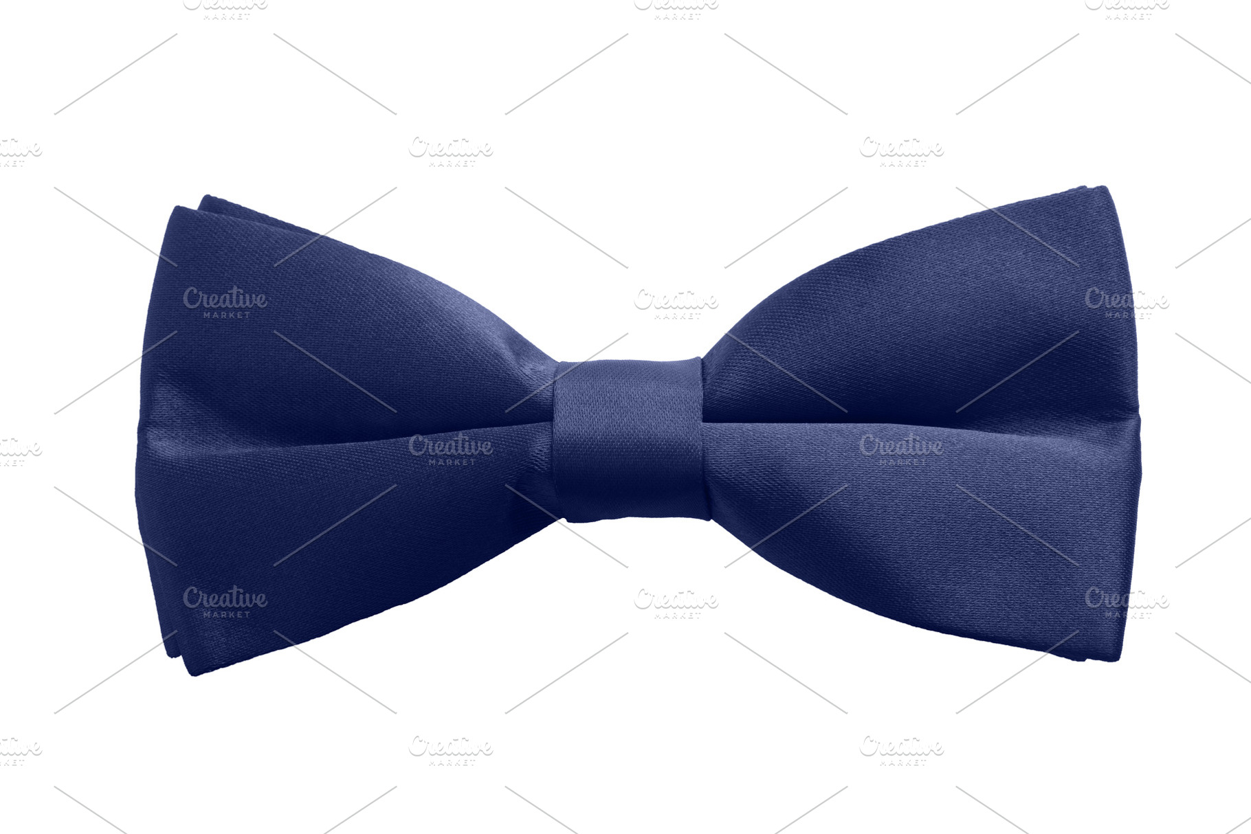 Elegant navy blue bow tie isolated on white background, ideal fo, a Holiday Photo by Ales Munt