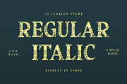 CS Clarion Stamp, a Serif Font by Craft Supply Co. (Thumbnail 3 of 8)