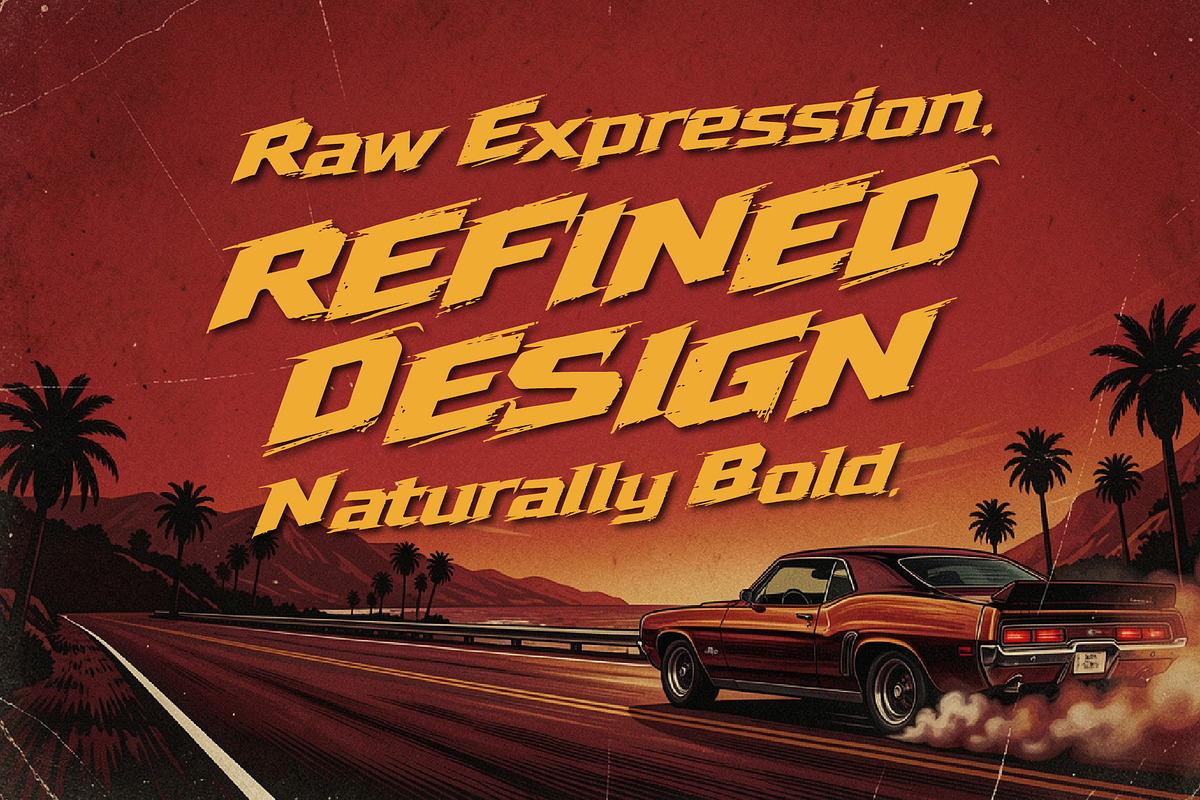 RageTrack - Fast Action Speed, a Sans Serif Font by HypeWorksCo (Photo 10 of 15)