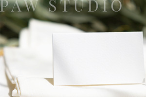 Card Mockup 3.5x2 Name Olive