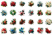 Christmas Bouquets Clipart, an Illustration by Designworld (Thumbnail 6 of 6)