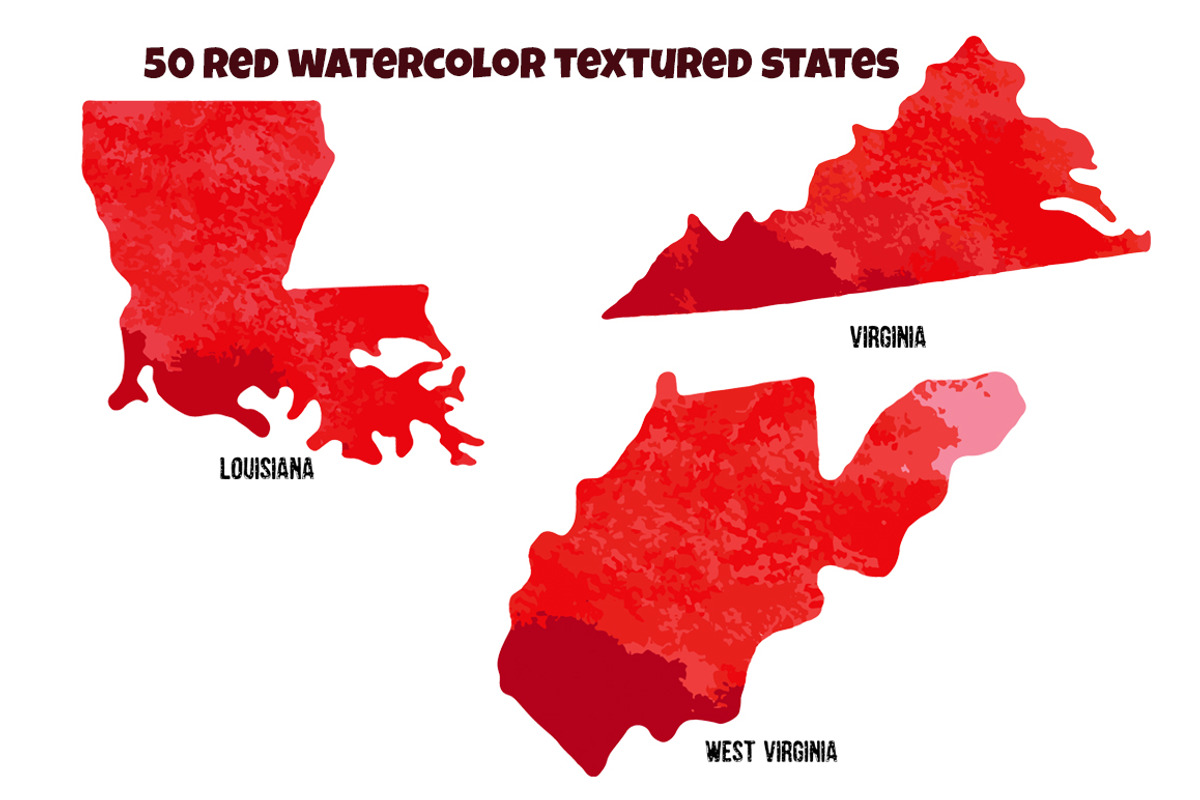 Watercolor United States of America., a Texture Illustration by TatianaBannikova (Photo 2 of 5)