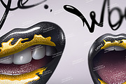 Realistic Black Sexy Lips, an Illustration by Defonten's Art Gallery (Thumbnail 2 of 3)
