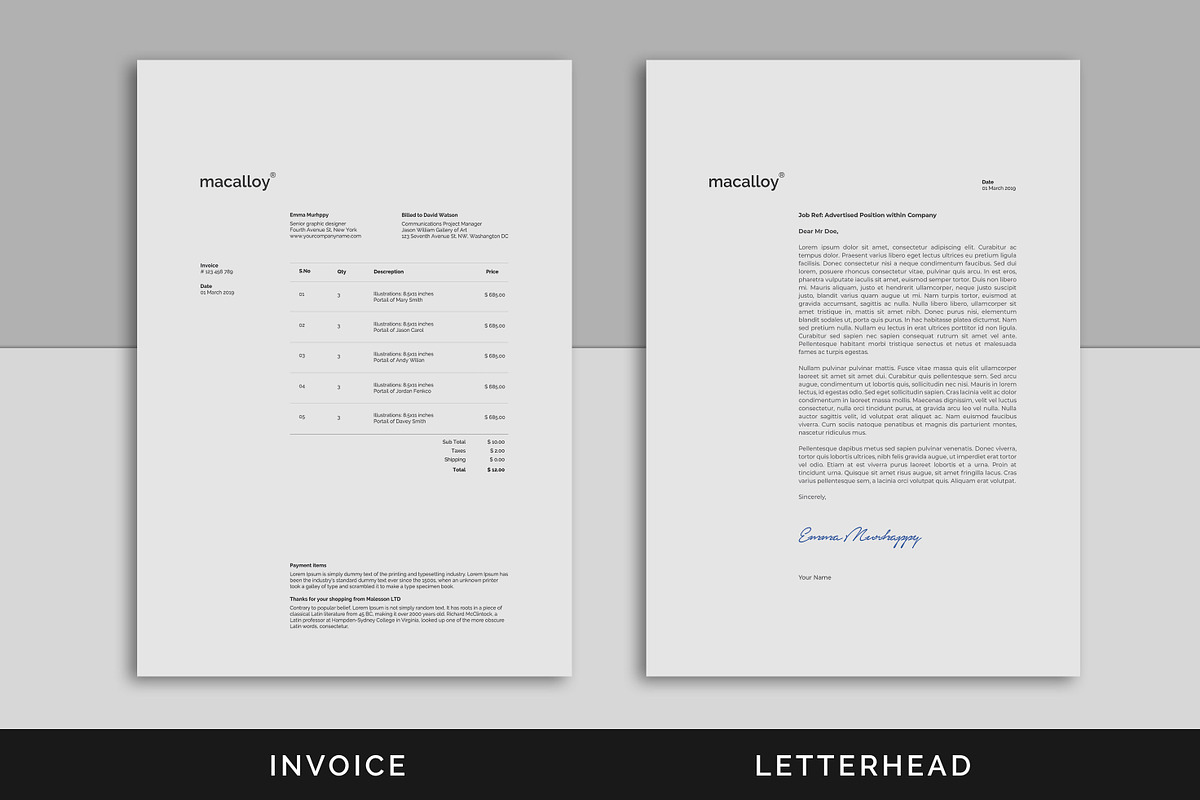 Invoice, a Stationery Template by UX-group (Photo 2 of 4)