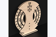 Free Standing Perpetual Calendar, an Object Graphic by ThemeXDigital (Thumbnail 4 of 6)