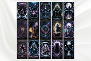 Mystical Tarot Cards Deck, an Object Illustration by Mugio (Thumbnail 2 of 6)