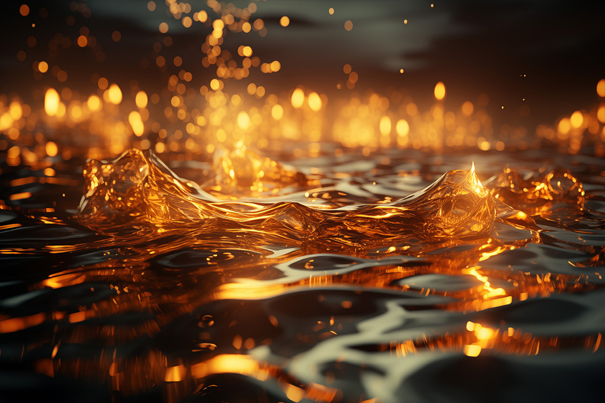 Golden waves. 38 images, a Decorative Illustration by Handmadefont (Photo 5 of 10)