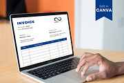 Editable Invoice Template, Printable, a Print Template by BrushstrokeArtGB (Thumbnail 3 of 5)